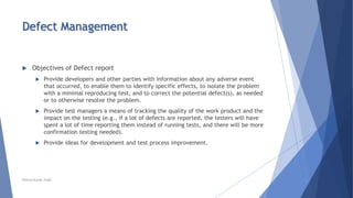 Chapter 5 - Test Management | PPTX