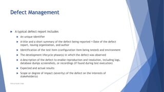 Chapter 5 - Test Management | PPTX