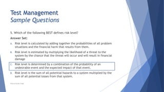 Chapter 5 - Test Management | PPTX