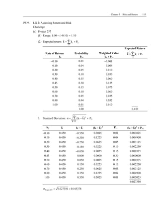 ch.5 risk - chapter 5 risk and return chapter 5 risk... Chapter 5 | PDF