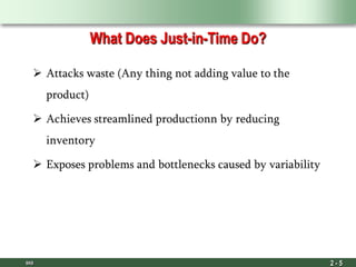 JUST IN TIME PRODUCTION SYSTEM | PDF
