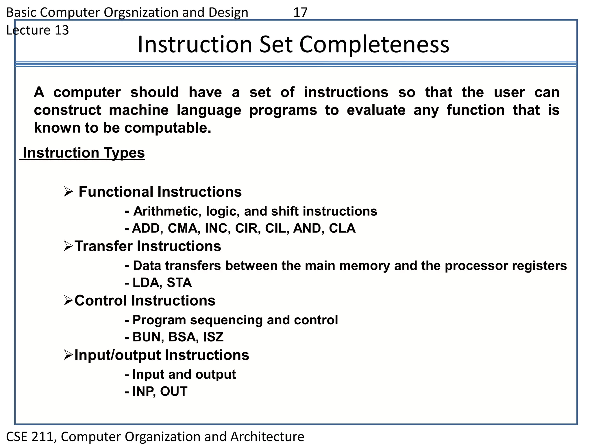 Instruction codes and computer registers | PPT