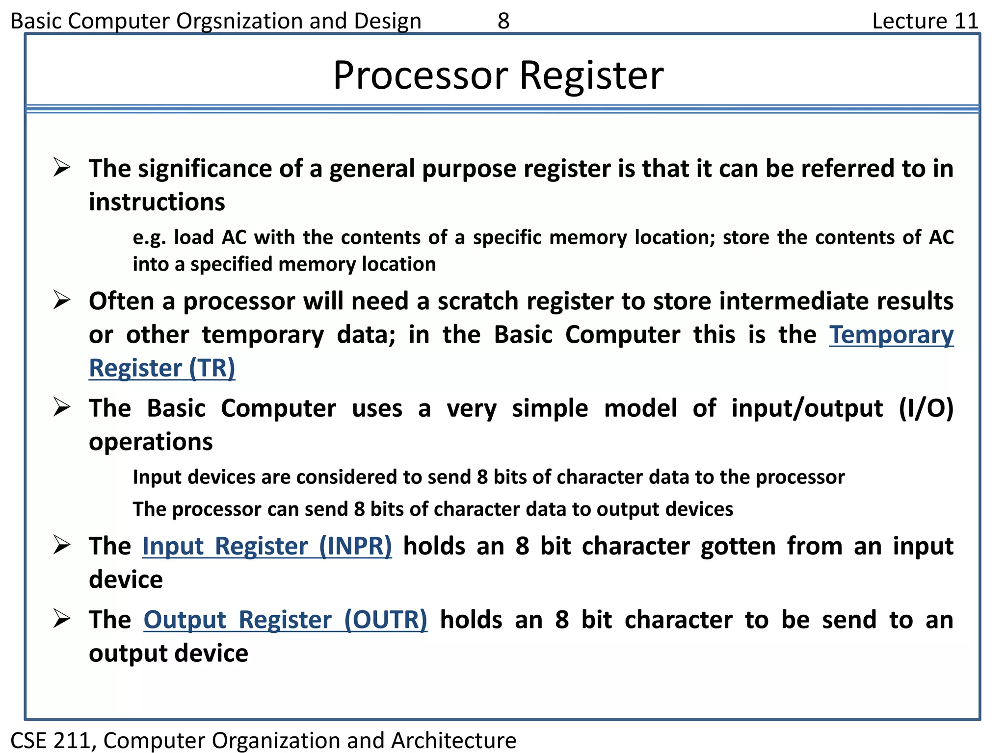 Instruction codes and computer registers | PPT