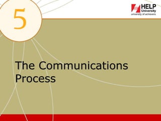 The Communications
Process
 