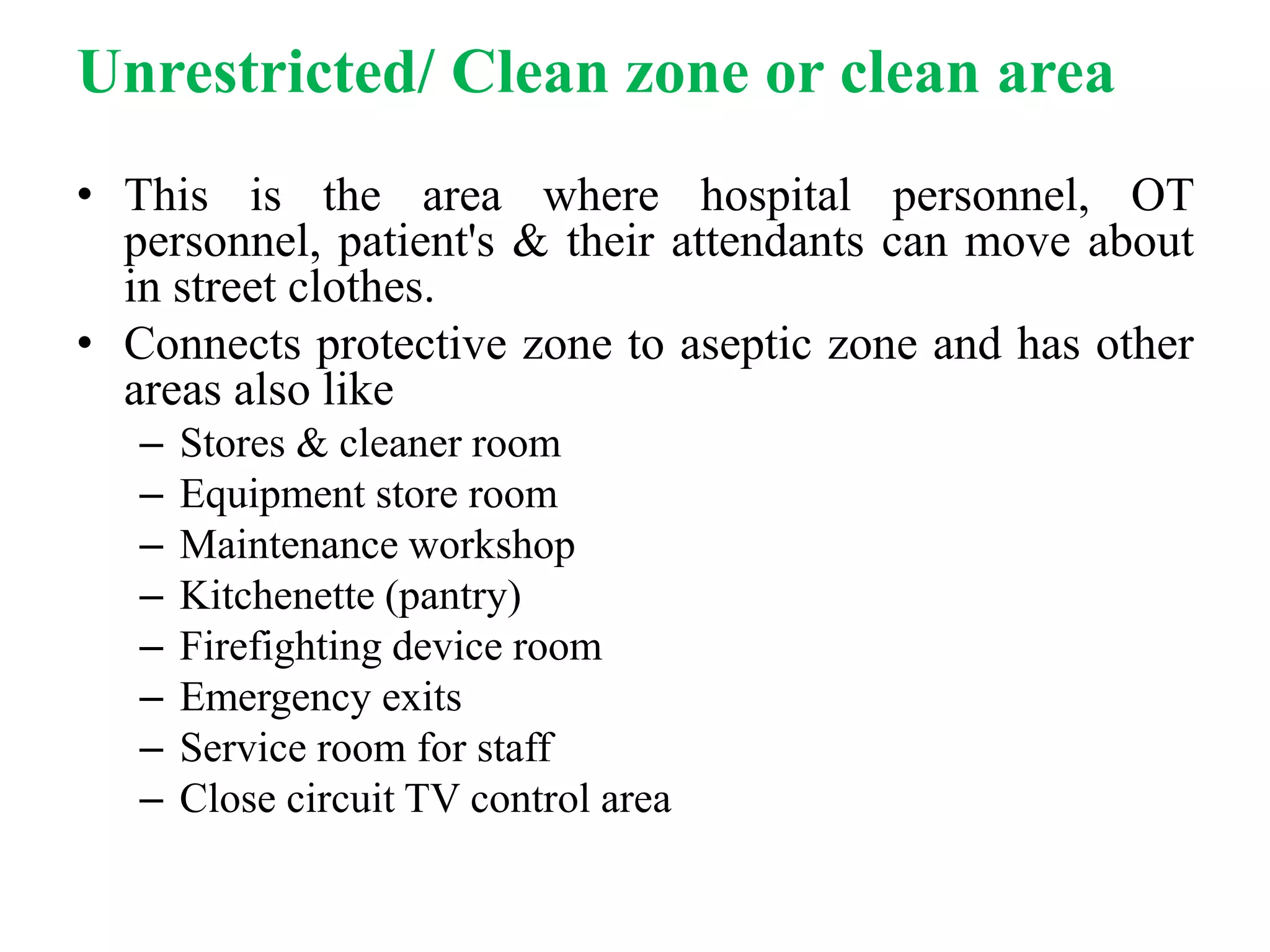 Physical facilities of Operation Theatre | PPTX