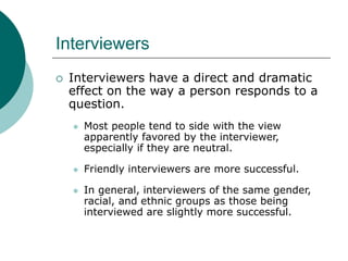 Interviewing Sampling sampling | PPT