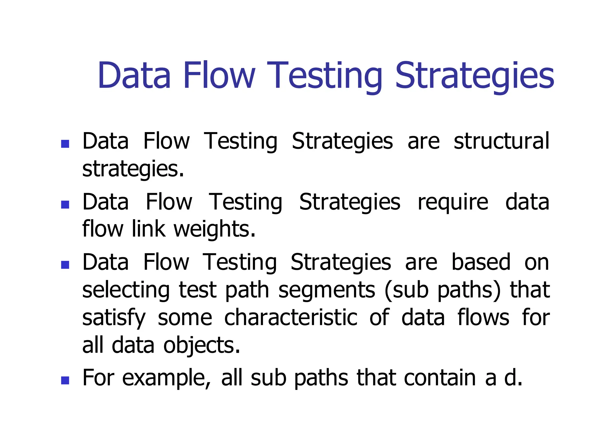 Data Flow Testing in Software Testing - JNTUA | PPT
