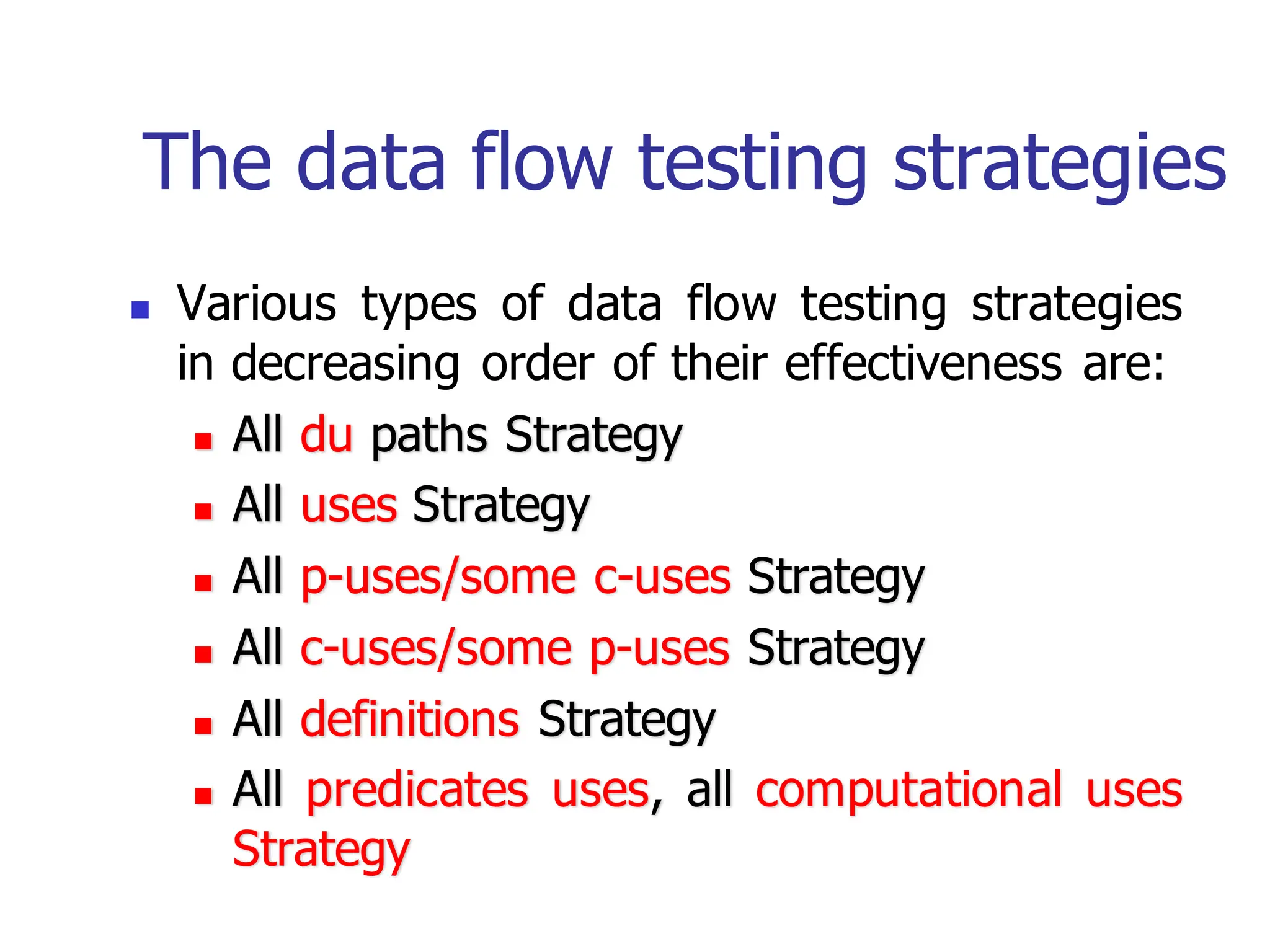 Data Flow Testing in Software Testing - JNTUA | PDF | Databases ...