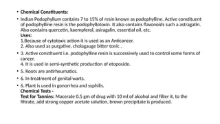 Biological source ,chemical constituents and therapeutic efficacy of ...