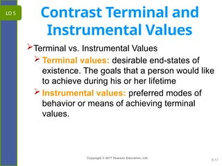 Terminal Behavior Examples Chapter 5. Personality and Values by Robbins.pptx
