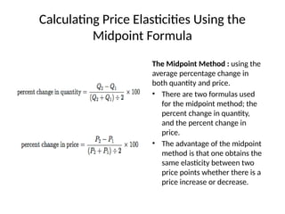Elasticity of demand and supply chapter 5 | PPTX
