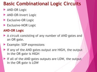 chapter 5.ppt combination logic circuit in digital logic design | PPT