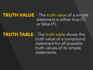 Truth Values 3 Chapter 5. Introduction to Logic-3 Chapter 5. Introduction to Logic-3 | PDF