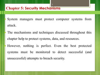 Chapter 5.pdf computer security mechanisms and techniques | PDF