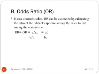 Comprehensive Guide to Measures of Association in Epidemiology | PPT