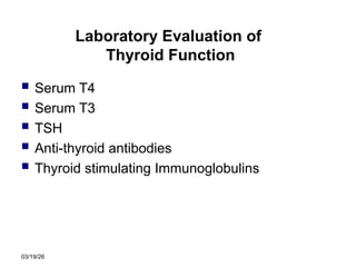 Comprehensive Overview of Thyroid Function, Hormones, and Disorders | PPT