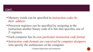Comprehensive Overview of Basic Computer Organization and Instruction ...