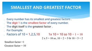 Lesson for factor calculations for grade 5 | PPTX