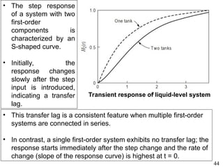 Multiple First Order System Dynamic Behavior and Process Control Systems Analysis | PPT