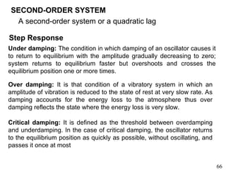 Second Order Systems Examples Dynamic Behavior and Process Control Systems Analysis | PPT