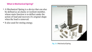 Chapter Five - Mechanical springs: design and analysis of springs as a ...