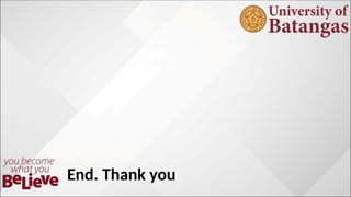 End. Thank you
 