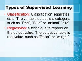 Supervised Learning Animals Artificial Intelligence Approaches | PPTX