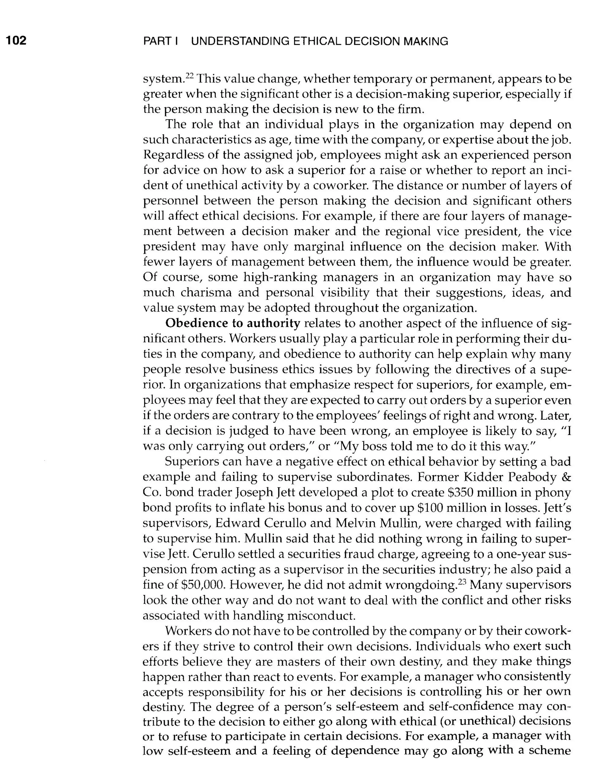 an ethical decision making framework