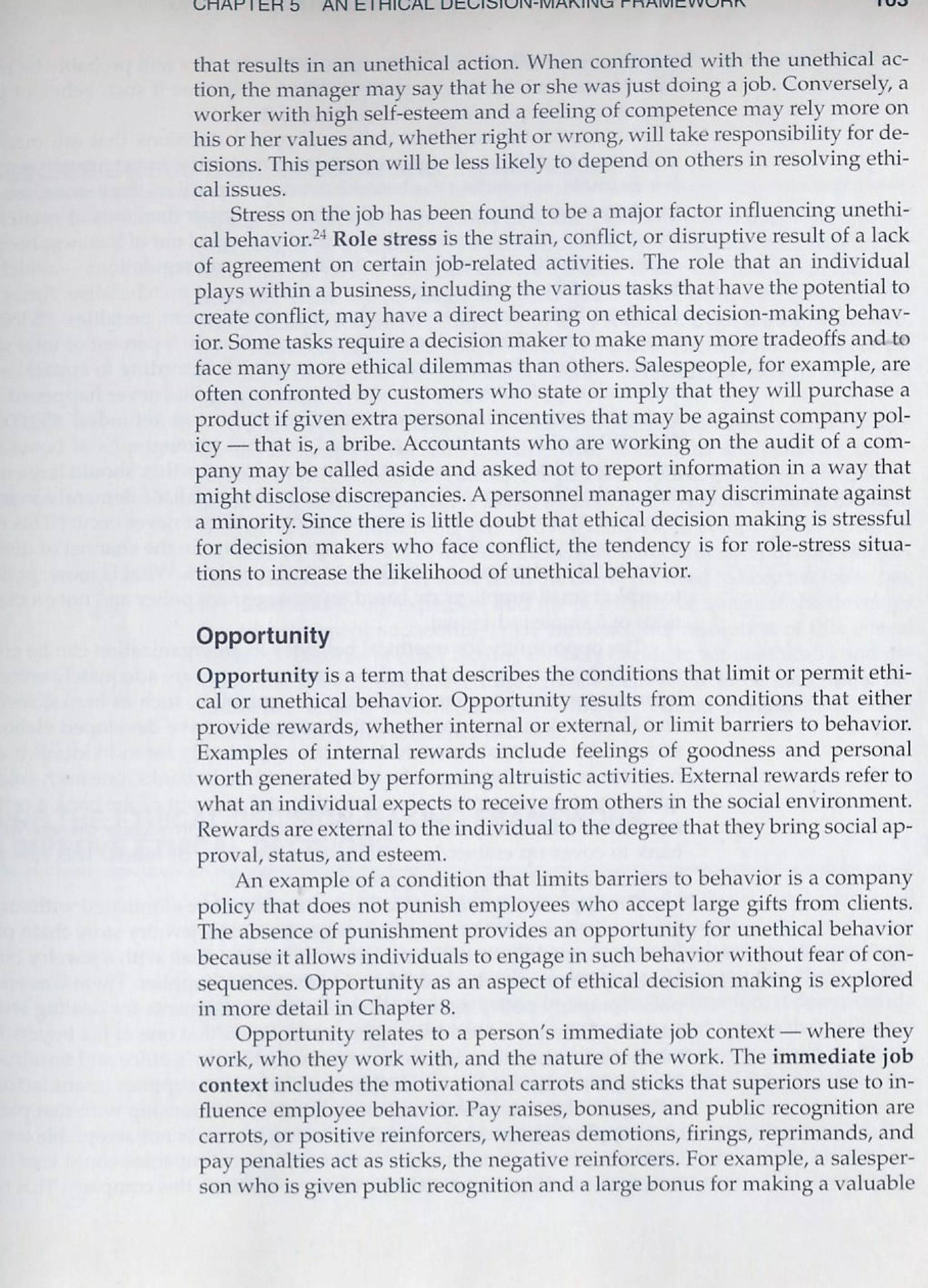 an ethical decision making framework