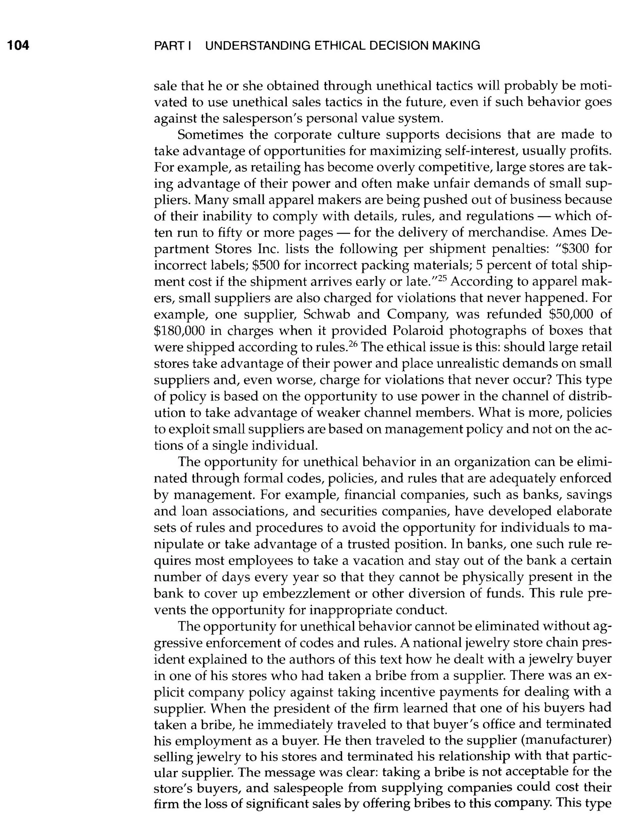 an ethical decision making framework