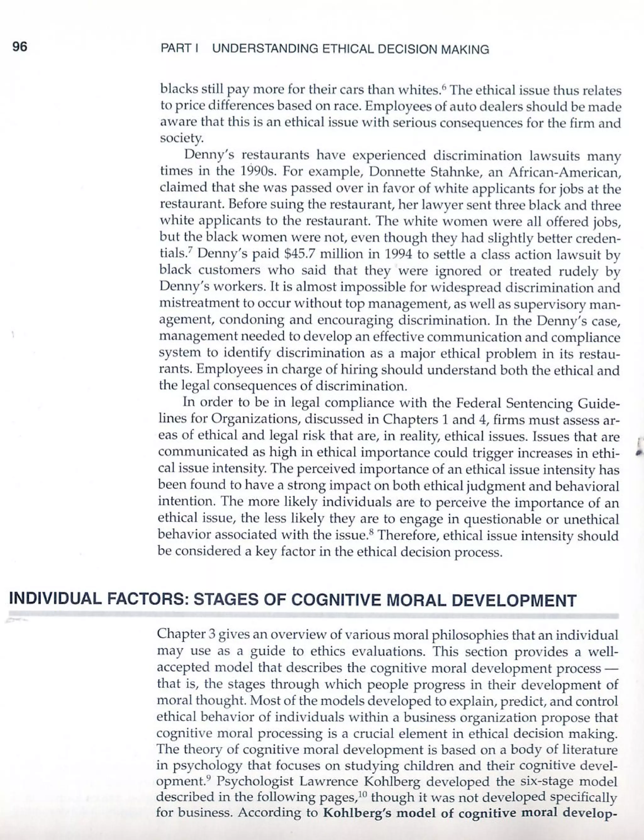 an ethical decision making framework