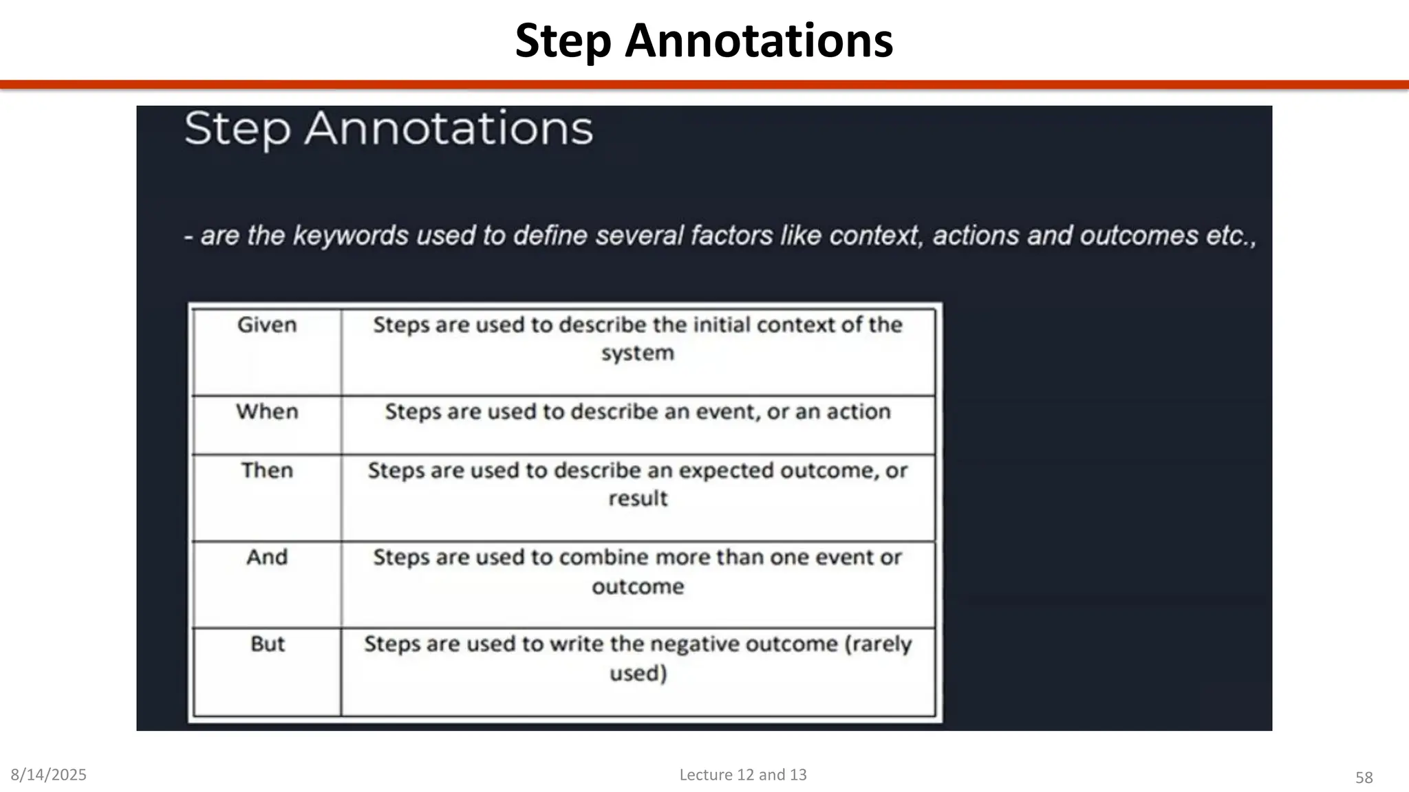 58
Lecture 12 and 13
Step Annotations
8/14/2025
 