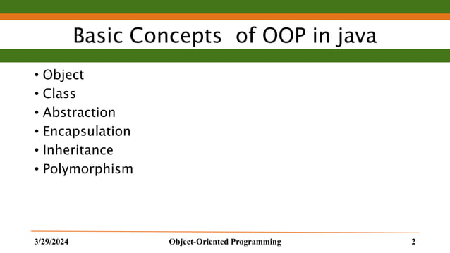 chapter 5 concepts of object oriented programming | PPT