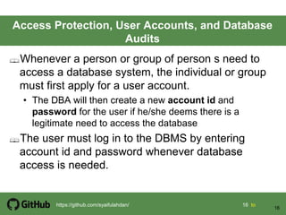 Chapter 5 database security | PDF