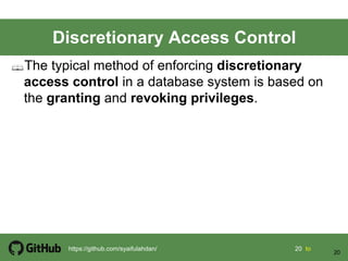 Chapter 5 database security | PDF