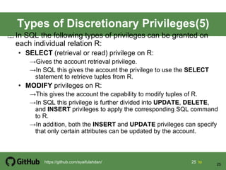 Chapter 5 database security | PDF