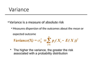 Managerial Economics: Decision Making Under Risk and Uncertainty | PPTX