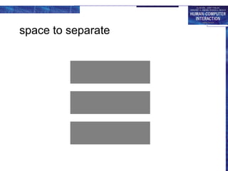 space to separate
 