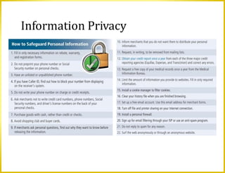 Information Privacy
 