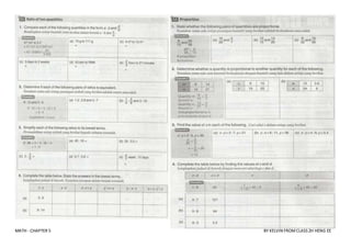 Mathematics Form 1-Chapter 4 Ratio, Rates and Proportion KBSM of form 2 ...