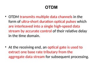 Advanced Optical Multiplexing Techniques for High Capacity Networks | PPT