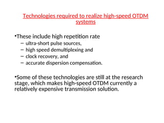 Advanced Optical Multiplexing Techniques for High Capacity Networks | PPT