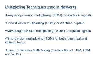 Advanced Optical Multiplexing Techniques for High Capacity Networks | PPT
