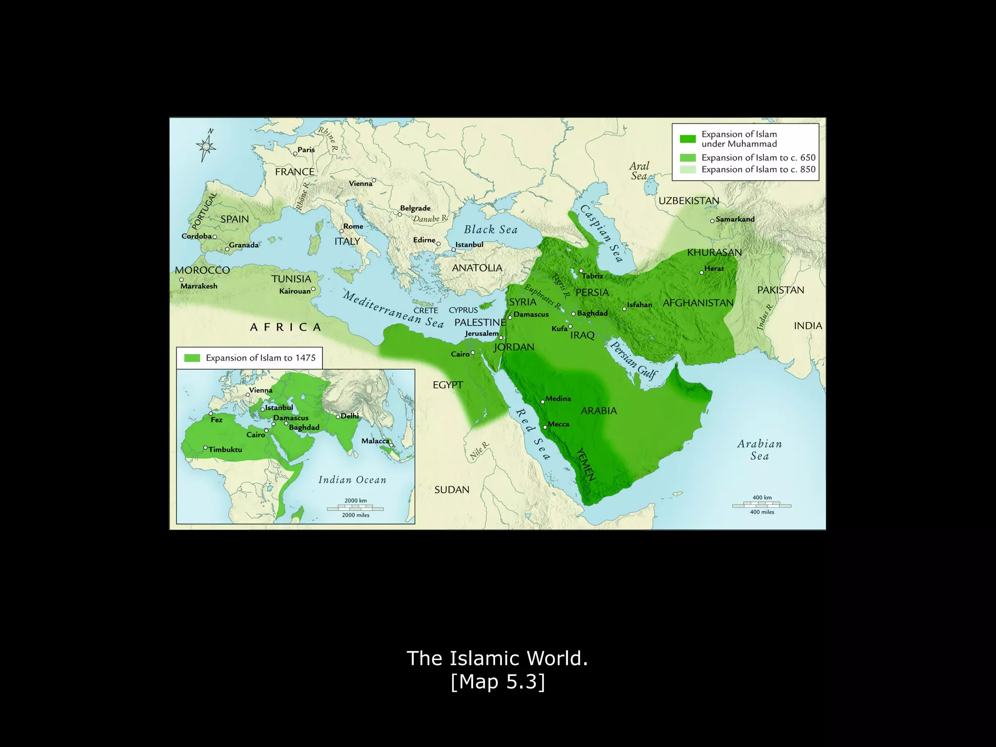 The Islamic World.
[Map 5.3]
 