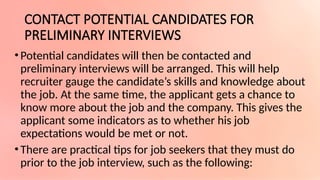 Understanding the definition of Staffing and Selection | PPTX
