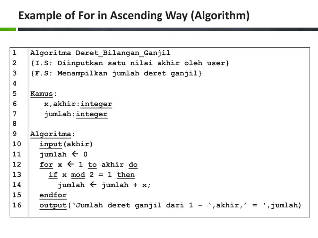 Algorithm and Programming (Looping Structure) | PDF