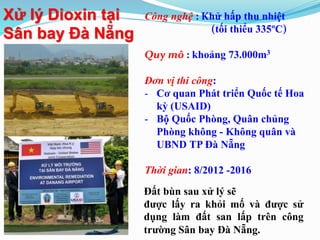 Đất bị nhiễm Dioxin ở sân bay Đà Nẵng 
 