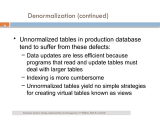 Comprehensive Guide to Database Normalization and Table Design | PPTX