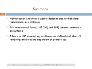 Comprehensive Guide to Database Normalization and Table Design | PPTX