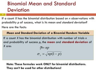 Chapter 5 part2- Sampling Distributions for Counts and Proportions ...